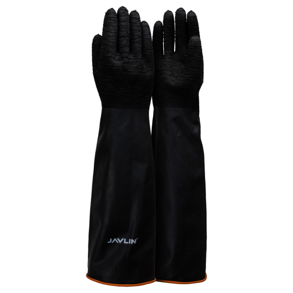 Shoulder length Rubber Glove, Rough Palm, Superior Quality, 350GSM -