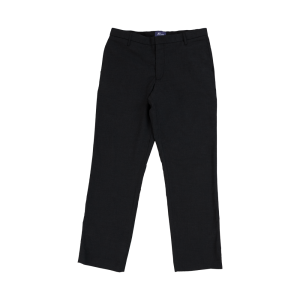 Men's Relaxed Formal Trousers, Flat front - Black, 26