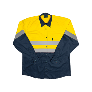 HI-VIS Two Tone Long Sleeve Work Shirt