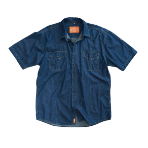 Men's Relaxed fit short sleeve denim shirt