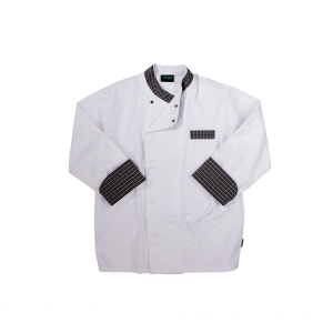 Men's Elite Chef Jacket - White & Fano