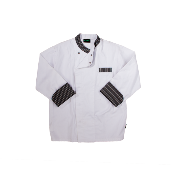 Men's Elite Chef Jacket - White & Fano