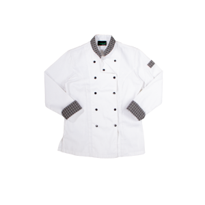 Elite Women's Chef Jacket - White & Fano