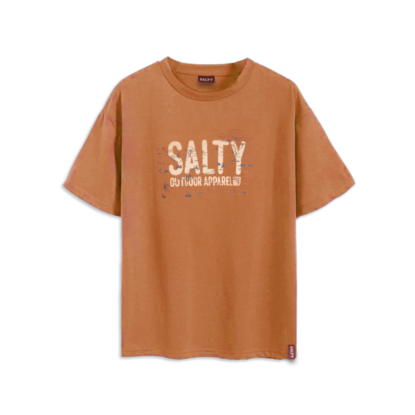 Salty Printed T-shirt Outdoor Apparel Rust