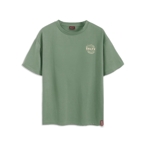 Salty Printed T-shirt Since 1957 - Moss, XL