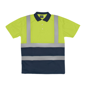 Mens Polo Shirt S/S With Reflective Tape