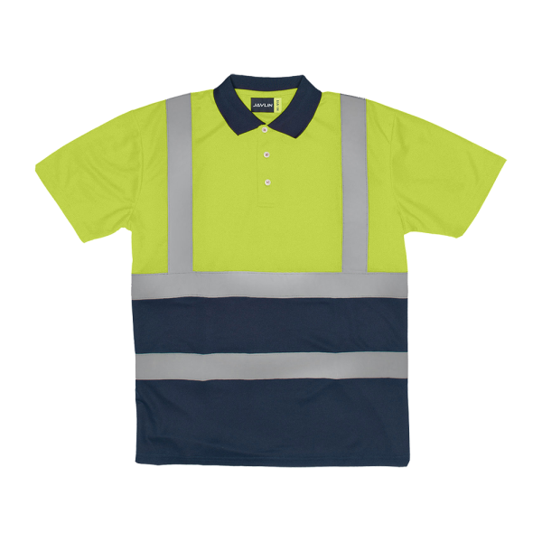 Mens Polo Shirt S/S With Reflective Tape