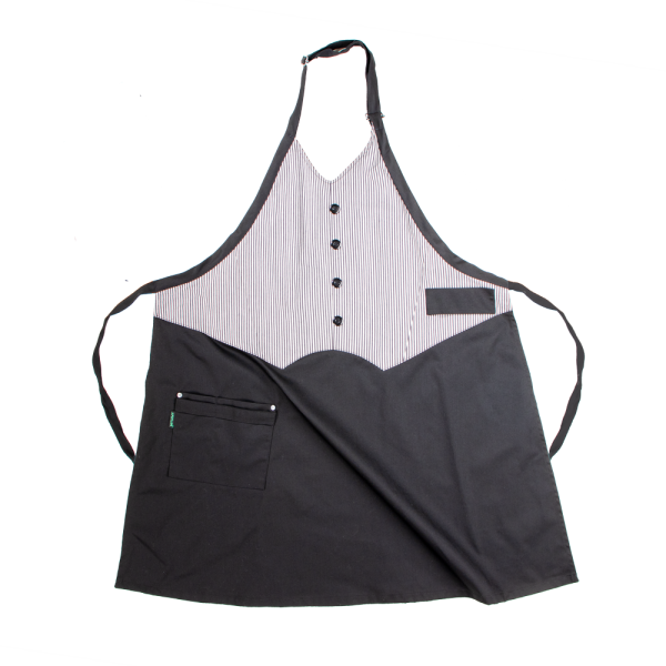 Elite Waistcoat Apron - Black & Ligne