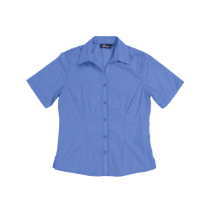 Women's short sleeve shirt - French Blue, 10