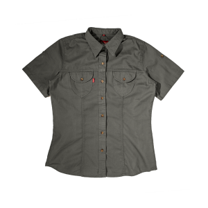 Dune Slim Fit Safari & Hunting Shirt - End of Range - Olive, 28