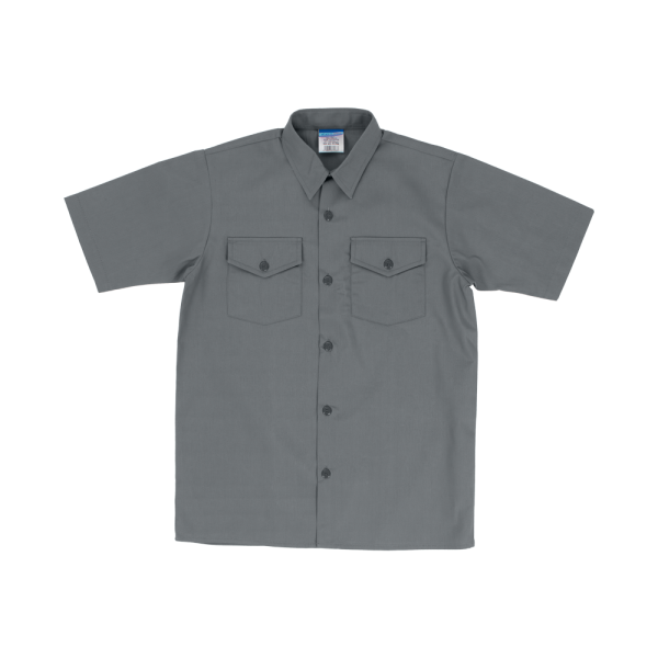 Boys Short Sleeve Shirt, Two chest Pockets with Flaps and button closure