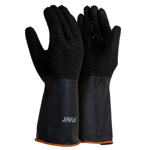 Elbow Length Rubber Glove, Rough Palm, Superior Quality, 200GSM