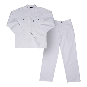 The Grafter Polycotton Conti Suit - SABS Specification - F21 - White, 46