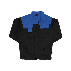 Two Tone Polycotton Utility Jacket SABS Specification - Royal Blue & Black, 60