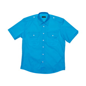 Short Sleeve Pilot Shirt - Sky, S