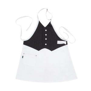Elite Waistcoat Apron - White & Arezzo