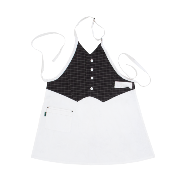 Elite Waistcoat Apron - White & Arezzo