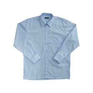 Long Sleeve Lounge Shirt - Pale Blue, 5XL